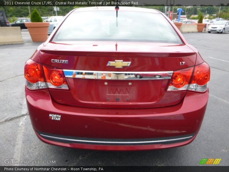 Crystal Red Metallic Tintcoat / Jet Black/Sport Red 2011 Chevrolet Cruze LT/RS