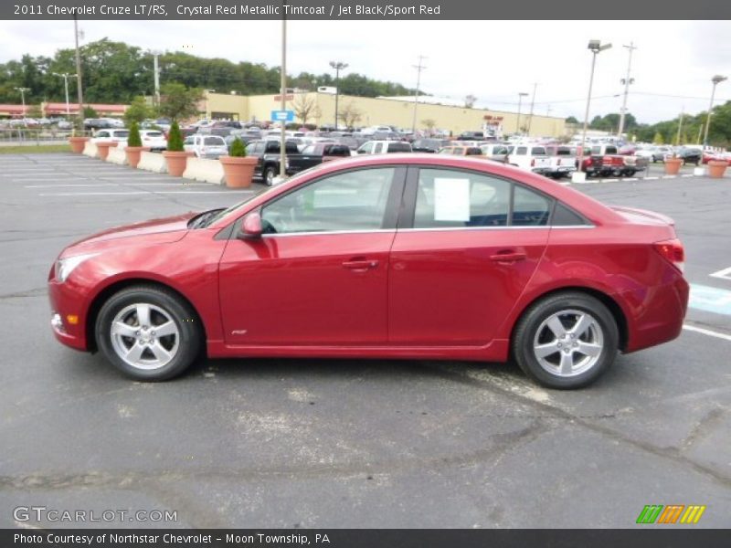 Crystal Red Metallic Tintcoat / Jet Black/Sport Red 2011 Chevrolet Cruze LT/RS