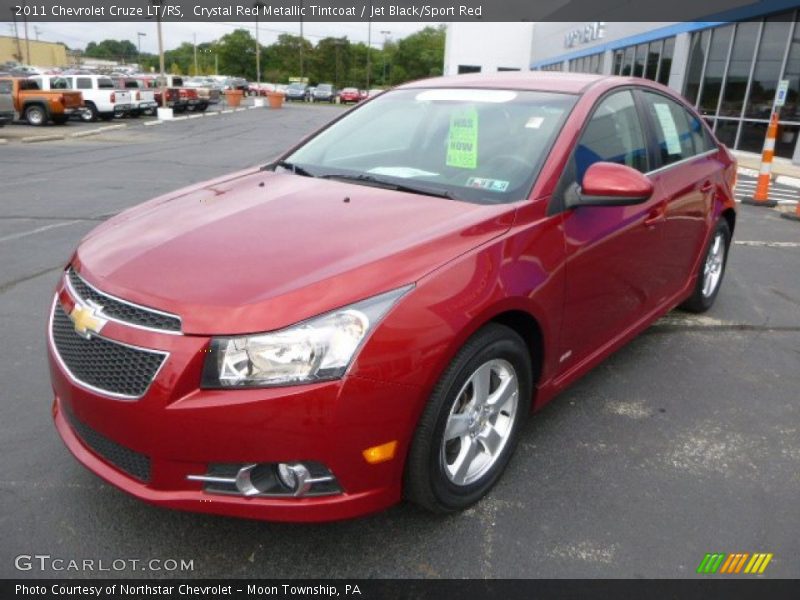 Crystal Red Metallic Tintcoat / Jet Black/Sport Red 2011 Chevrolet Cruze LT/RS