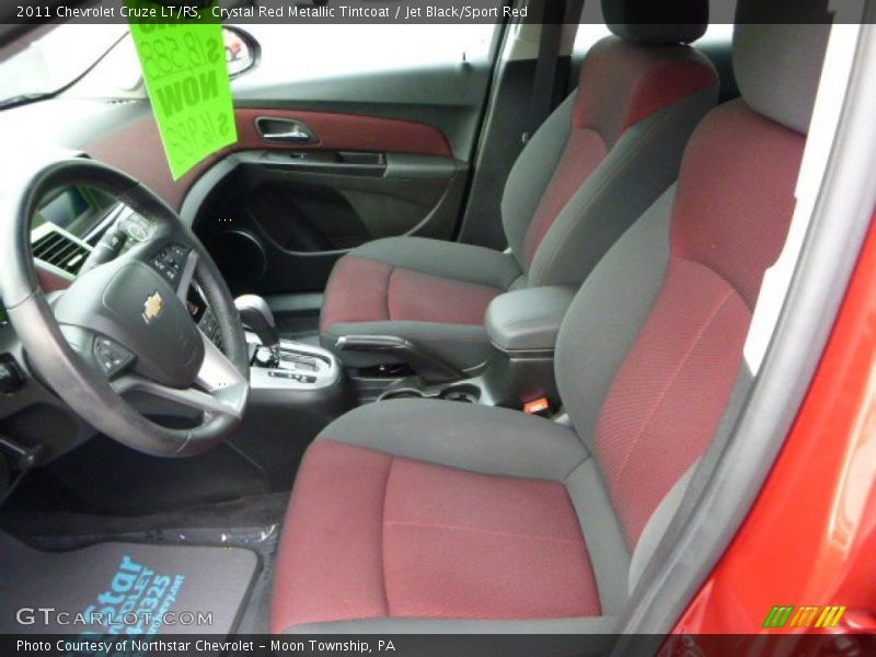 Crystal Red Metallic Tintcoat / Jet Black/Sport Red 2011 Chevrolet Cruze LT/RS
