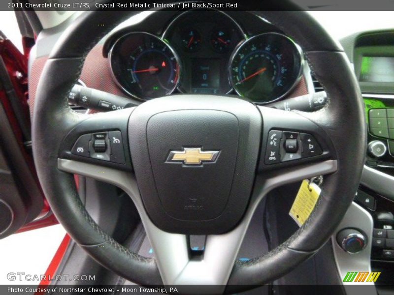 Crystal Red Metallic Tintcoat / Jet Black/Sport Red 2011 Chevrolet Cruze LT/RS