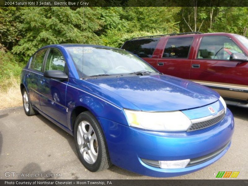 Electric Blue / Grey 2004 Saturn ION 3 Sedan