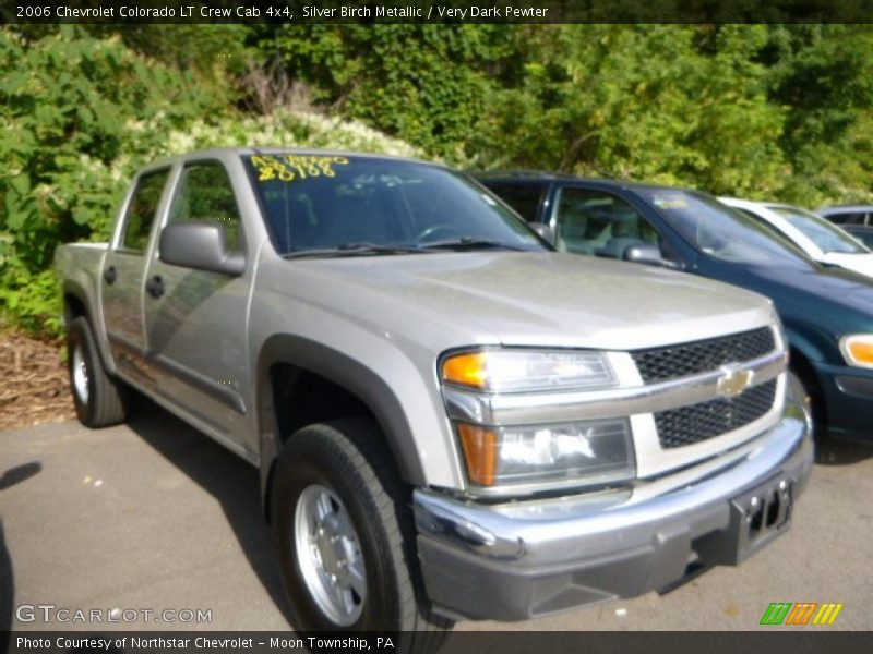 Silver Birch Metallic / Very Dark Pewter 2006 Chevrolet Colorado LT Crew Cab 4x4