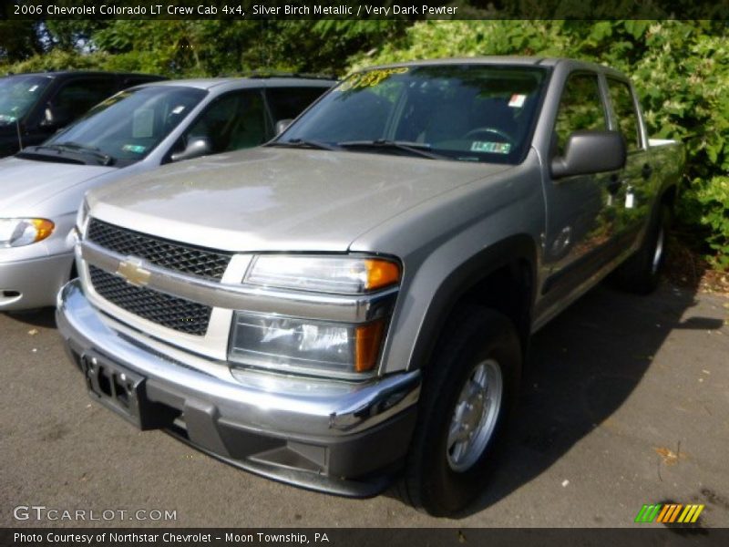 Silver Birch Metallic / Very Dark Pewter 2006 Chevrolet Colorado LT Crew Cab 4x4
