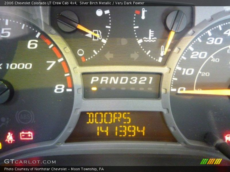 Silver Birch Metallic / Very Dark Pewter 2006 Chevrolet Colorado LT Crew Cab 4x4