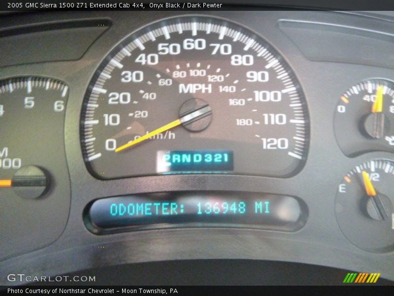 Onyx Black / Dark Pewter 2005 GMC Sierra 1500 Z71 Extended Cab 4x4