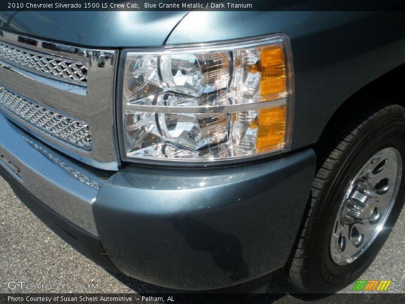 Blue Granite Metallic / Dark Titanium 2010 Chevrolet Silverado 1500 LS Crew Cab