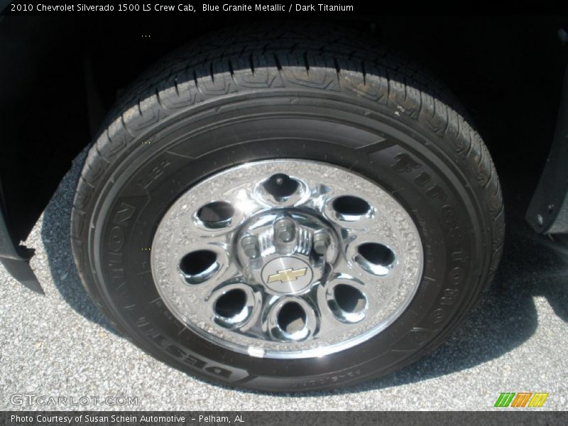Blue Granite Metallic / Dark Titanium 2010 Chevrolet Silverado 1500 LS Crew Cab