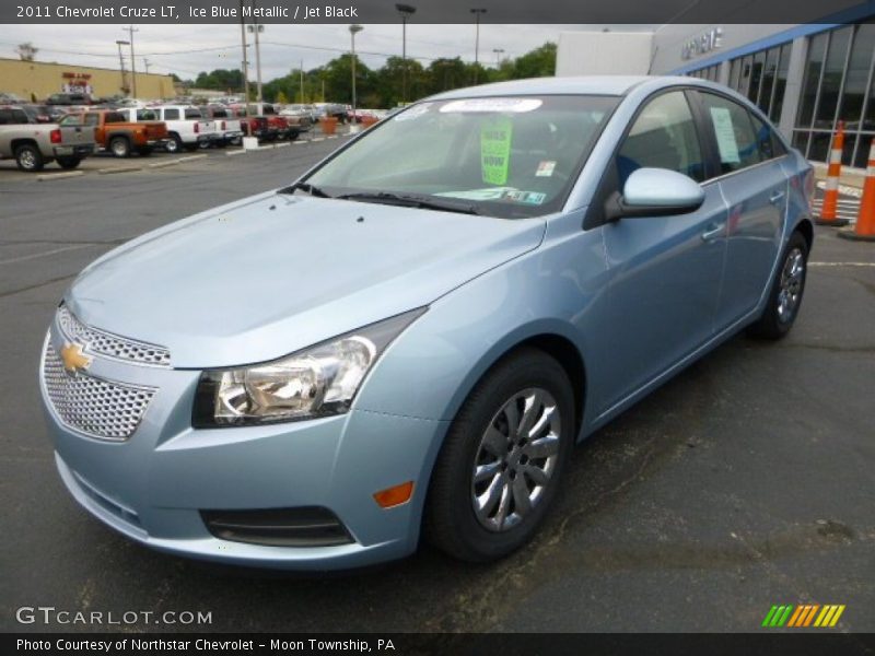 Ice Blue Metallic / Jet Black 2011 Chevrolet Cruze LT