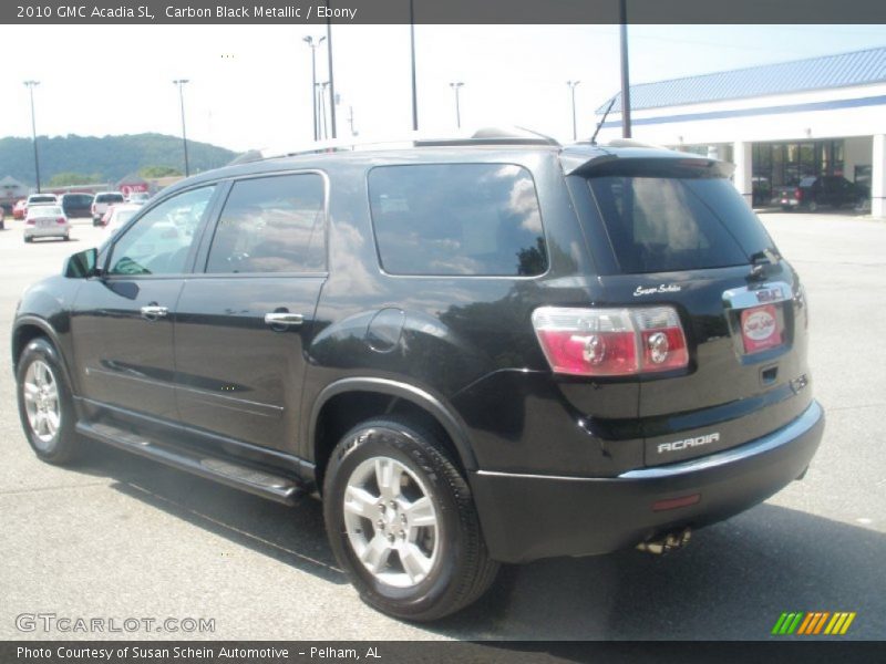 Carbon Black Metallic / Ebony 2010 GMC Acadia SL