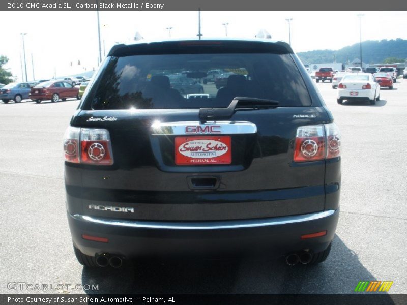 Carbon Black Metallic / Ebony 2010 GMC Acadia SL
