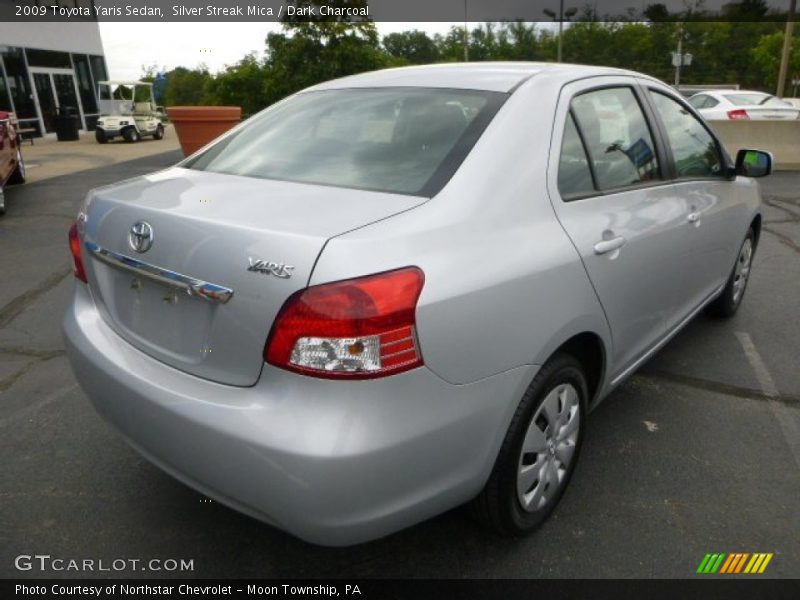 Silver Streak Mica / Dark Charcoal 2009 Toyota Yaris Sedan