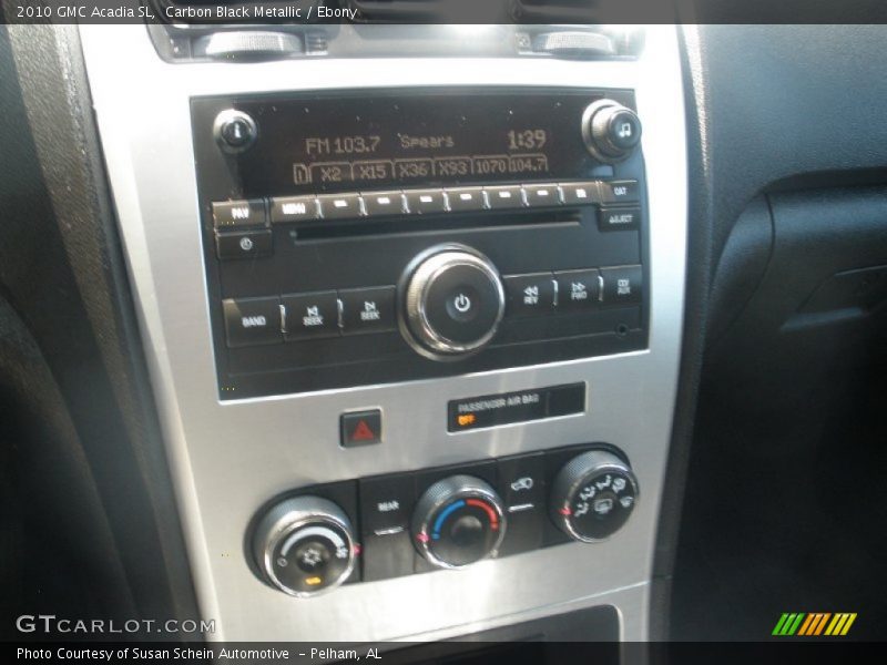 Carbon Black Metallic / Ebony 2010 GMC Acadia SL