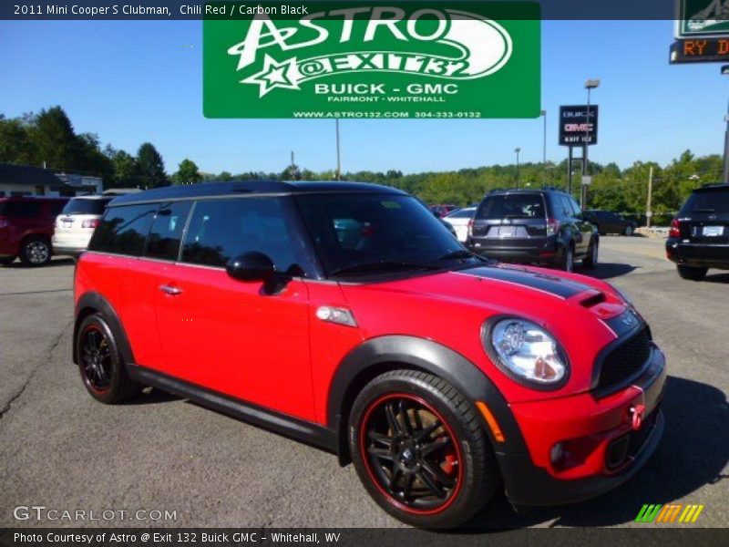 Chili Red / Carbon Black 2011 Mini Cooper S Clubman