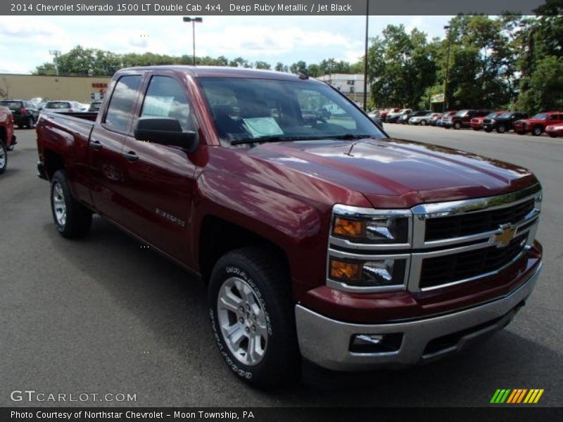 Deep Ruby Metallic / Jet Black 2014 Chevrolet Silverado 1500 LT Double Cab 4x4