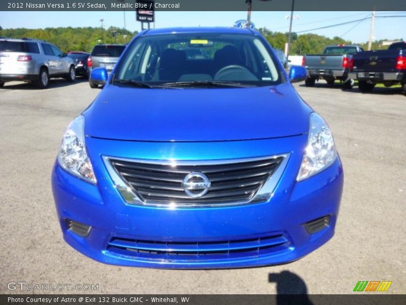 Metallic Blue / Charcoal 2012 Nissan Versa 1.6 SV Sedan