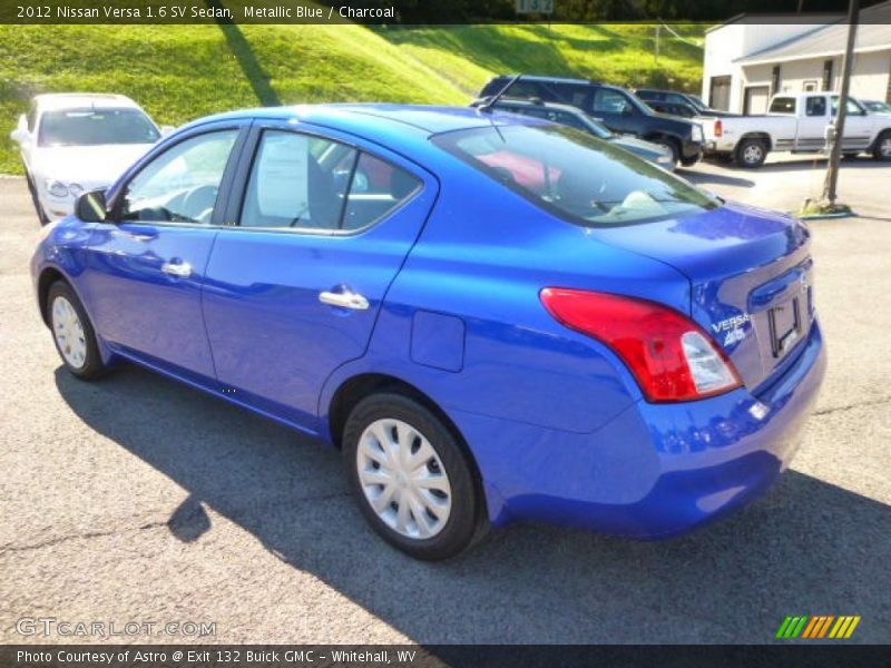 Metallic Blue / Charcoal 2012 Nissan Versa 1.6 SV Sedan