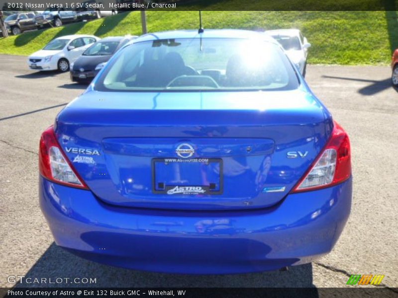 Metallic Blue / Charcoal 2012 Nissan Versa 1.6 SV Sedan