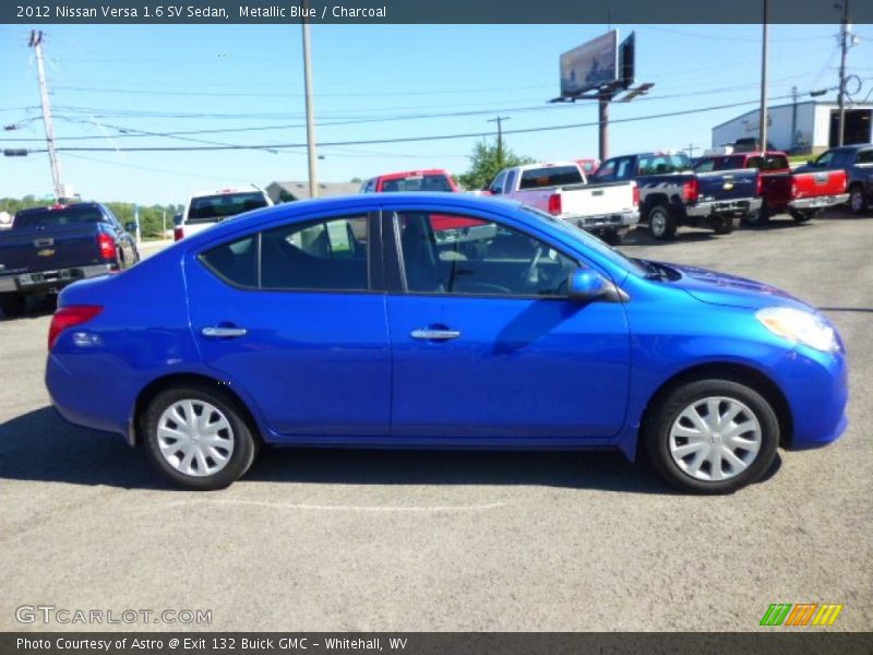 Metallic Blue / Charcoal 2012 Nissan Versa 1.6 SV Sedan