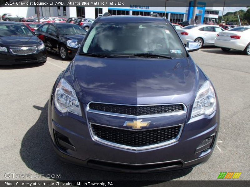 Atlantis Blue Metallic / Jet Black 2014 Chevrolet Equinox LT AWD