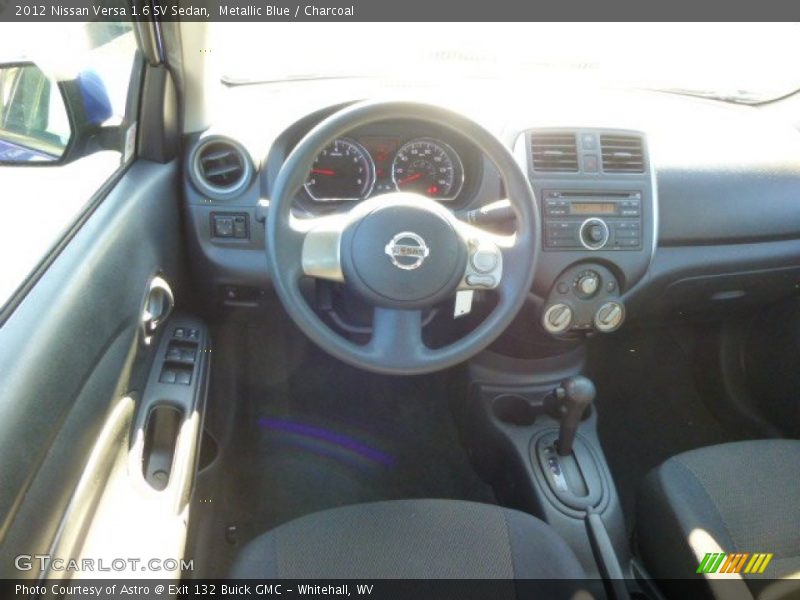 Metallic Blue / Charcoal 2012 Nissan Versa 1.6 SV Sedan