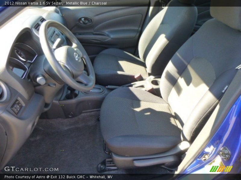Metallic Blue / Charcoal 2012 Nissan Versa 1.6 SV Sedan