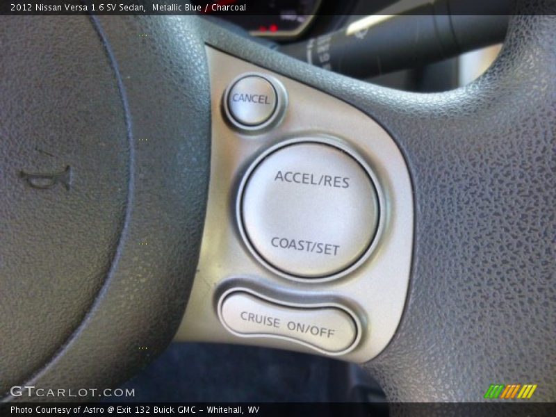Metallic Blue / Charcoal 2012 Nissan Versa 1.6 SV Sedan
