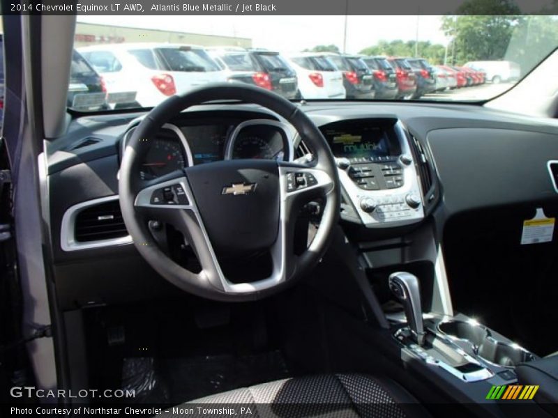 Atlantis Blue Metallic / Jet Black 2014 Chevrolet Equinox LT AWD