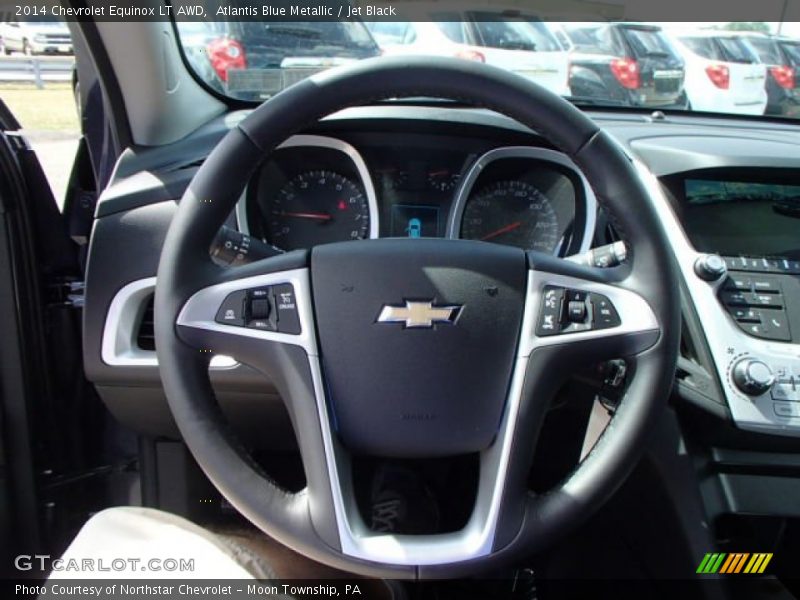 Atlantis Blue Metallic / Jet Black 2014 Chevrolet Equinox LT AWD