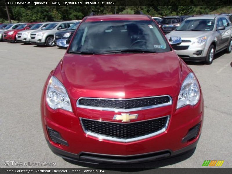 Crystal Red Tintcoat / Jet Black 2014 Chevrolet Equinox LT AWD