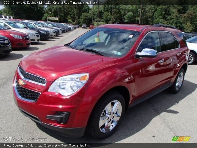 Crystal Red Tintcoat / Jet Black 2014 Chevrolet Equinox LT AWD