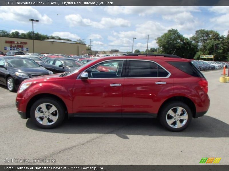 Crystal Red Tintcoat / Jet Black 2014 Chevrolet Equinox LT AWD