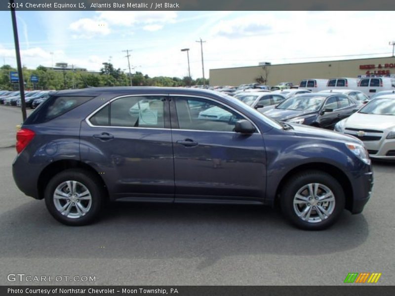 Atlantis Blue Metallic / Jet Black 2014 Chevrolet Equinox LS