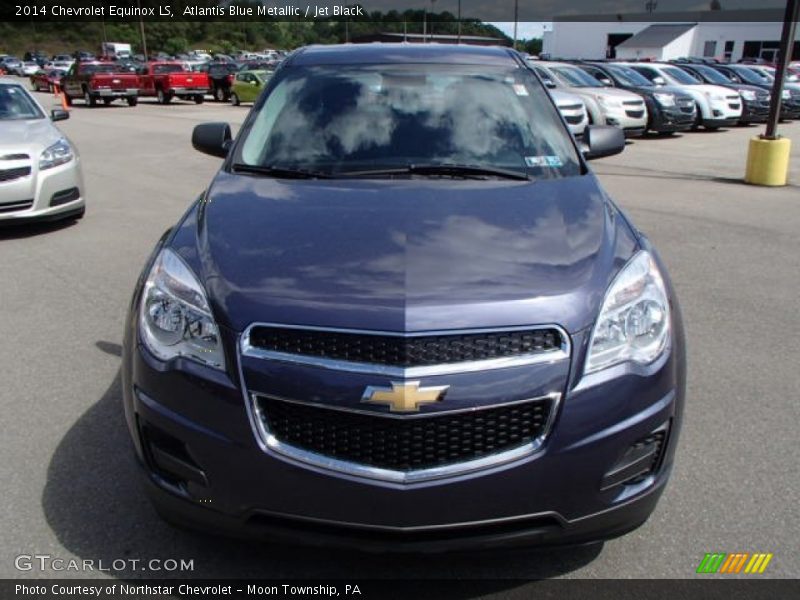 Atlantis Blue Metallic / Jet Black 2014 Chevrolet Equinox LS