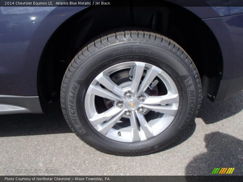 Atlantis Blue Metallic / Jet Black 2014 Chevrolet Equinox LS