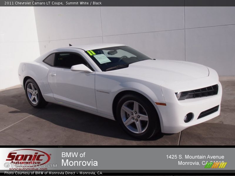 Summit White / Black 2011 Chevrolet Camaro LT Coupe