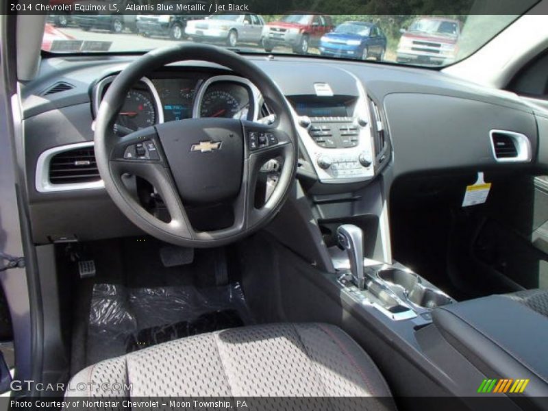 Atlantis Blue Metallic / Jet Black 2014 Chevrolet Equinox LS