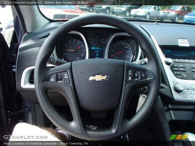 Atlantis Blue Metallic / Jet Black 2014 Chevrolet Equinox LS