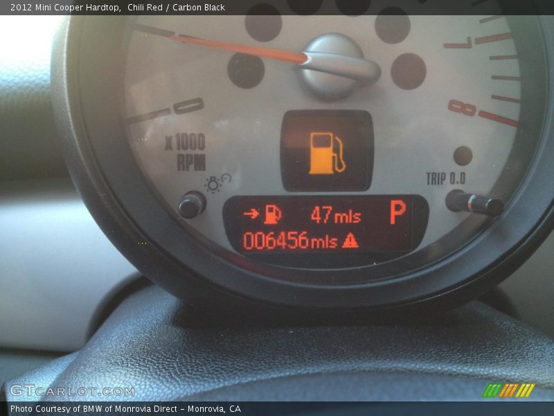 Chili Red / Carbon Black 2012 Mini Cooper Hardtop