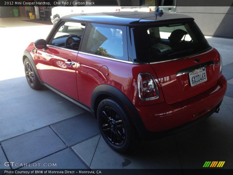 Chili Red / Carbon Black 2012 Mini Cooper Hardtop