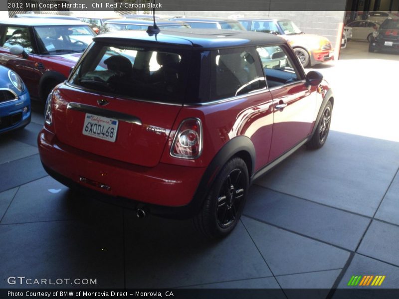 Chili Red / Carbon Black 2012 Mini Cooper Hardtop