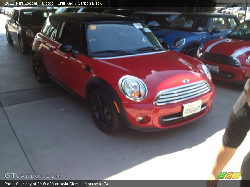 Chili Red / Carbon Black 2012 Mini Cooper Hardtop