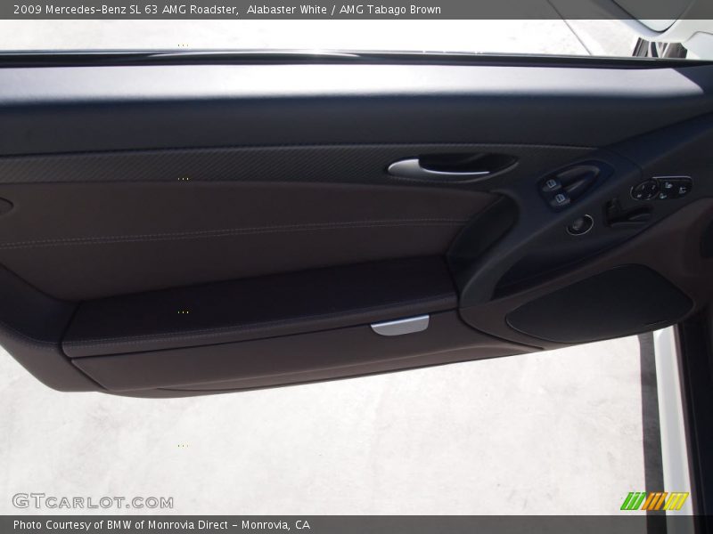 Alabaster White / AMG Tabago Brown 2009 Mercedes-Benz SL 63 AMG Roadster