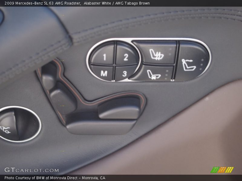 Alabaster White / AMG Tabago Brown 2009 Mercedes-Benz SL 63 AMG Roadster
