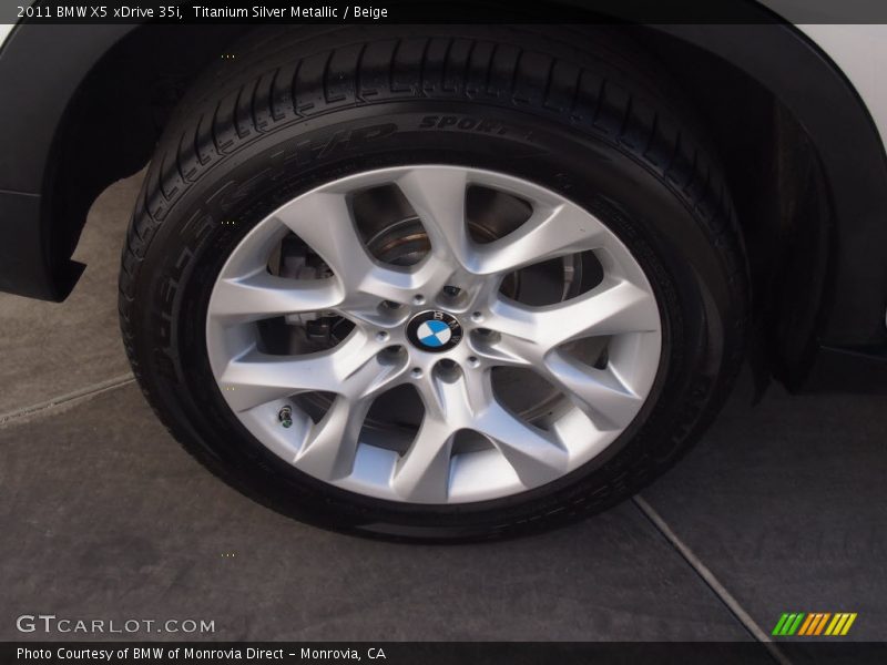 Titanium Silver Metallic / Beige 2011 BMW X5 xDrive 35i