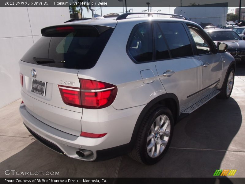 Titanium Silver Metallic / Beige 2011 BMW X5 xDrive 35i