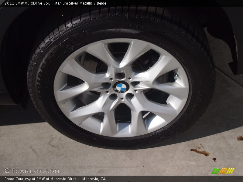Titanium Silver Metallic / Beige 2011 BMW X5 xDrive 35i