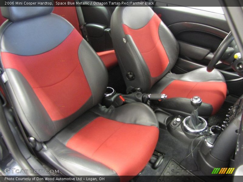 Space Blue Metallic / Octagon Tartan Red/Panther Black 2006 Mini Cooper Hardtop