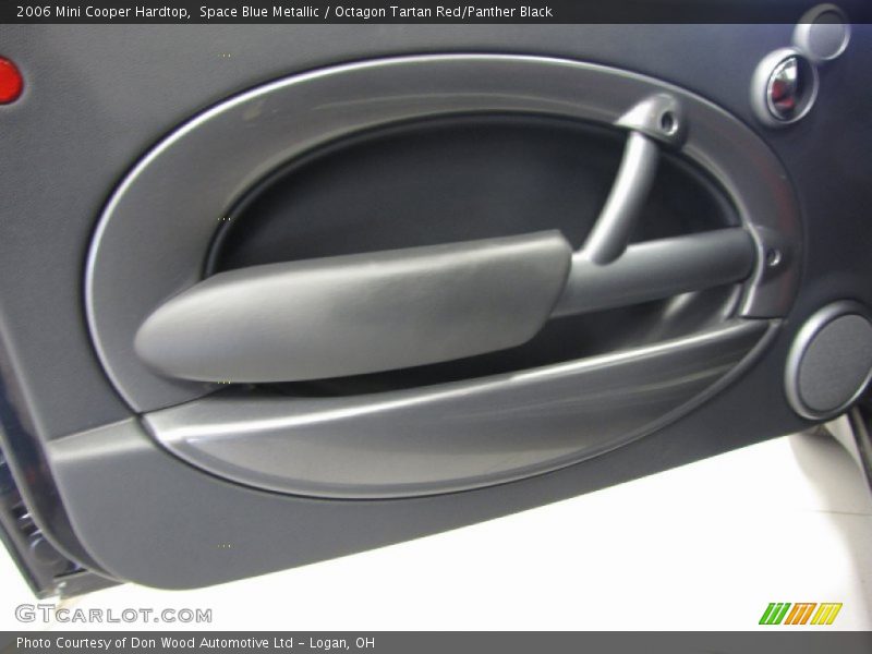 Space Blue Metallic / Octagon Tartan Red/Panther Black 2006 Mini Cooper Hardtop