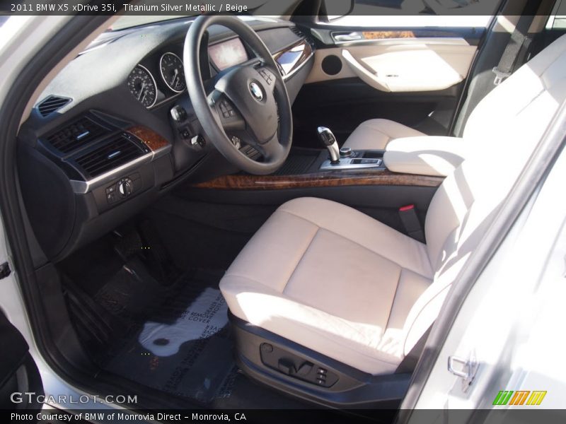 Titanium Silver Metallic / Beige 2011 BMW X5 xDrive 35i